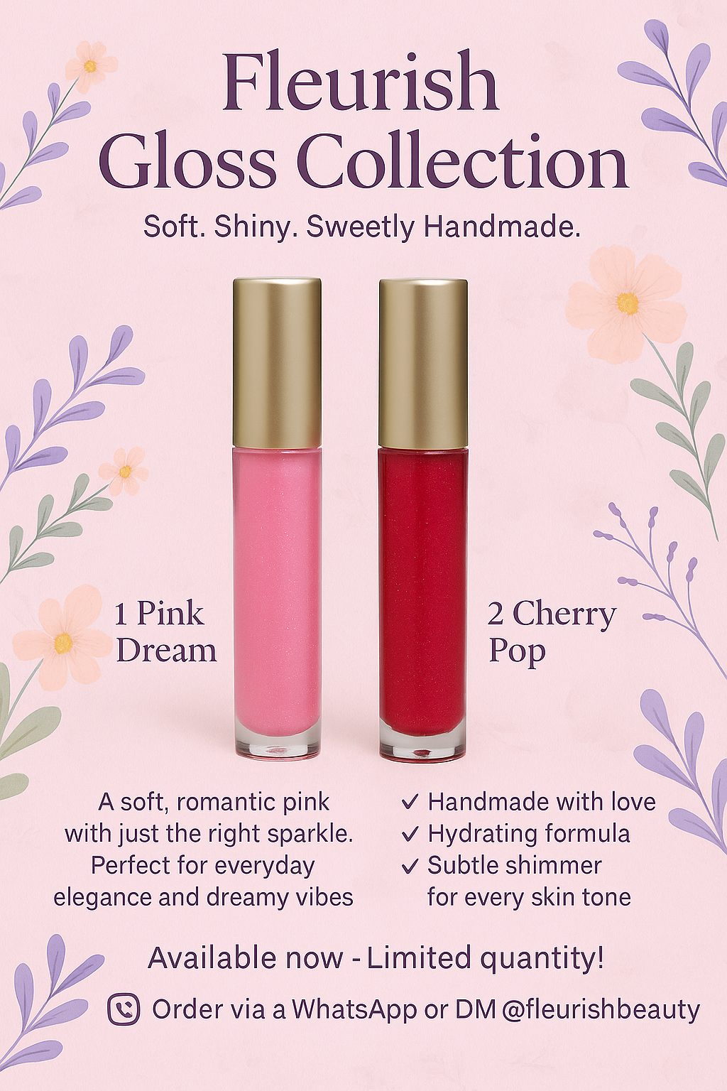 Fleurish Beauty – Handmade Lip Gloss